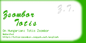 zsombor totis business card